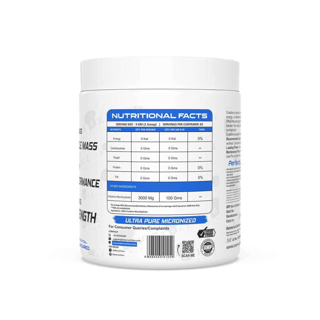 Bake Nutrition Creatine Monohydrate (100g)