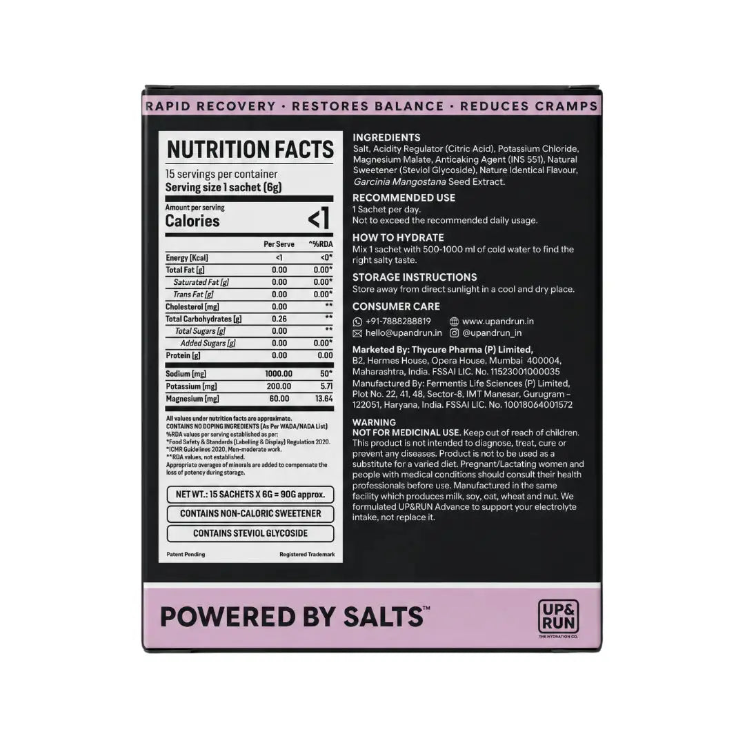 UP&RUN Mangosteen Salt