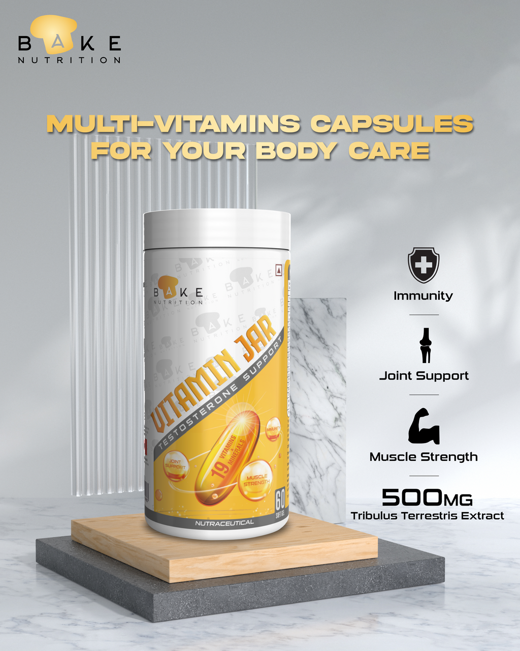 Bake Nutrition Vitamin Jar