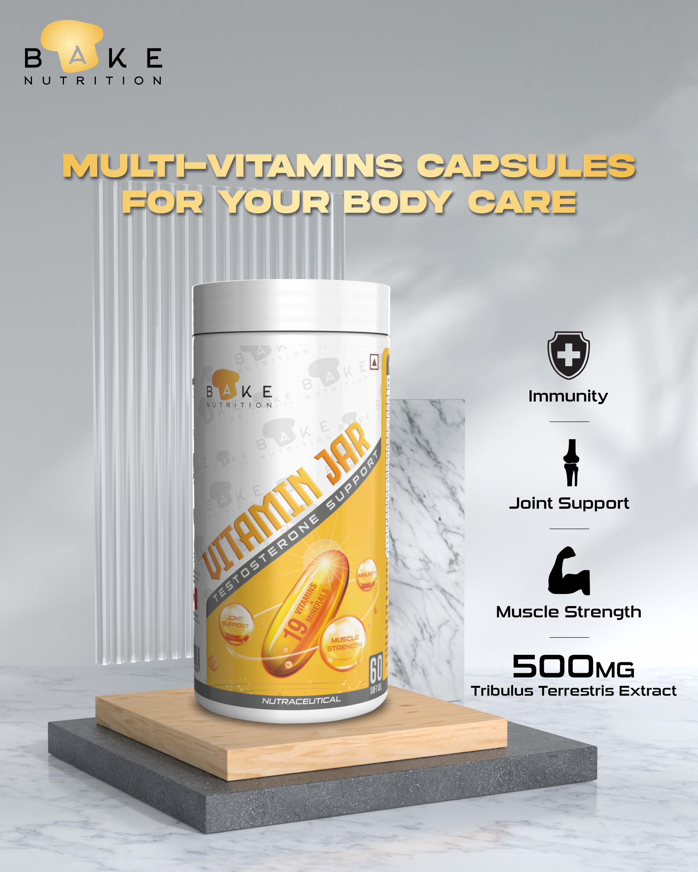 Bake Nutrition Vitamin Jar