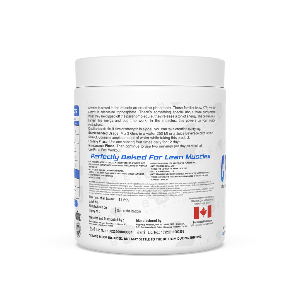 Bake Nutrition Creatine Monohydrate (100g)