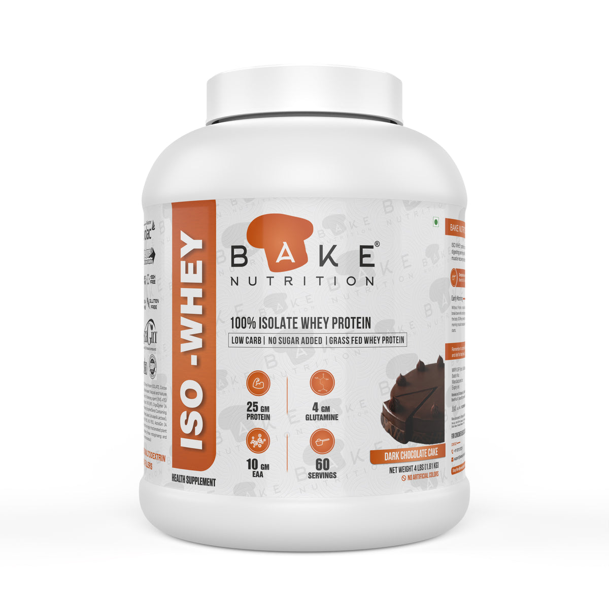 Bake Nutrition Whey Protein Isolate 4lbs