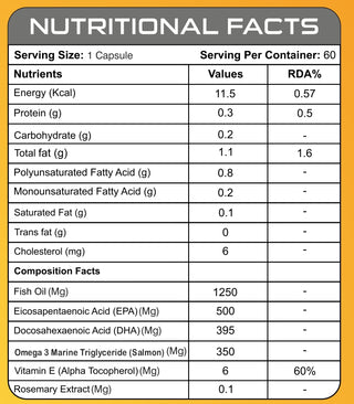Bake Nutrition Omega-3 Fish Oil