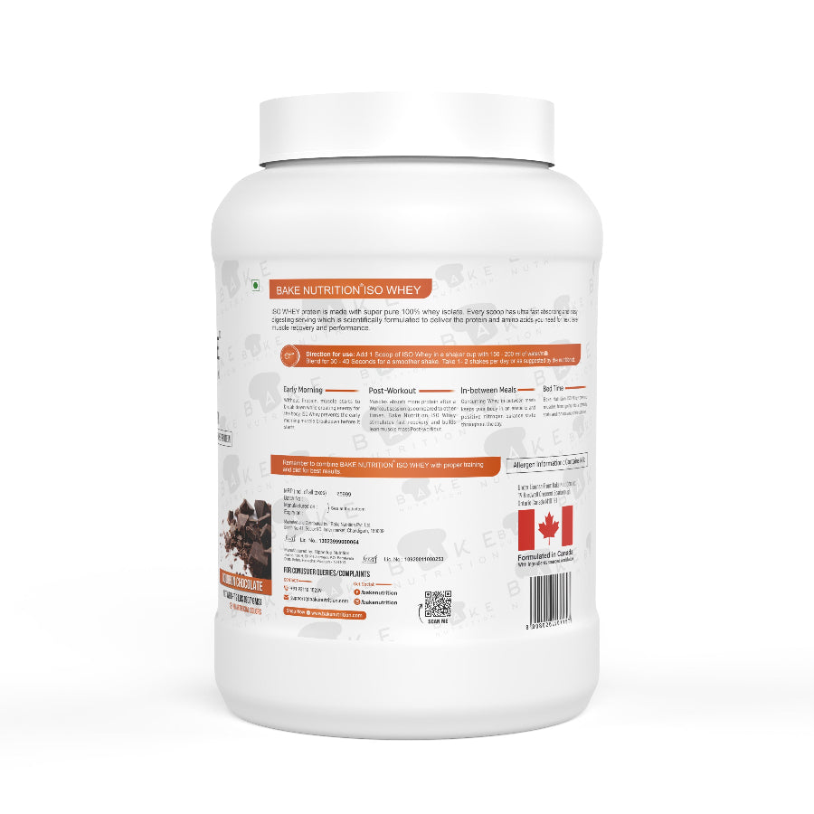 Bake Nutrition Whey Protein Isolate 2lbs