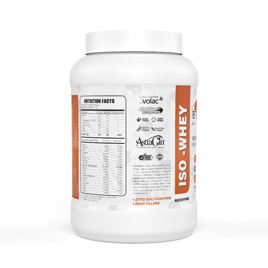 Bake Nutrition Whey Protein Isolate 2lbs