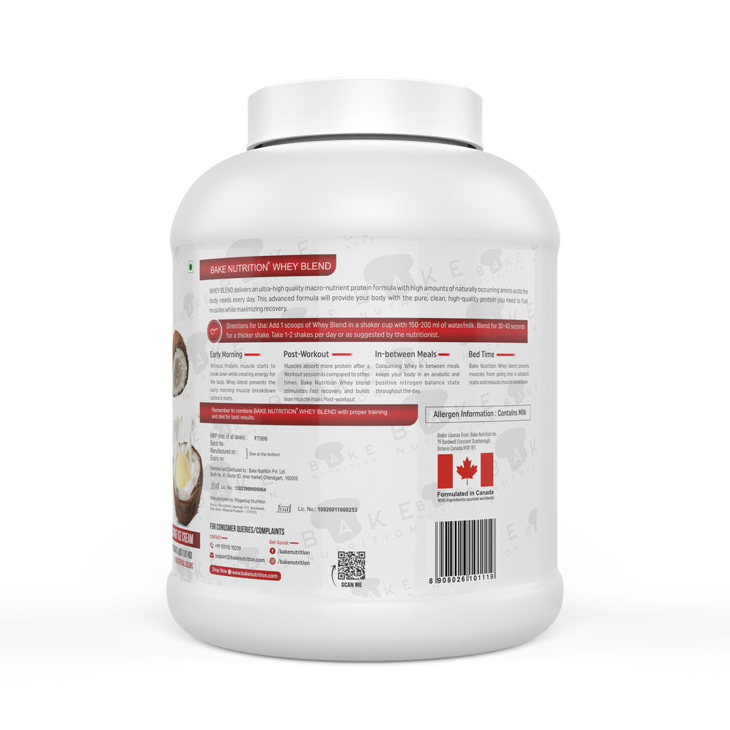 Bake Nutrition Whey Protein Blend 4lbs