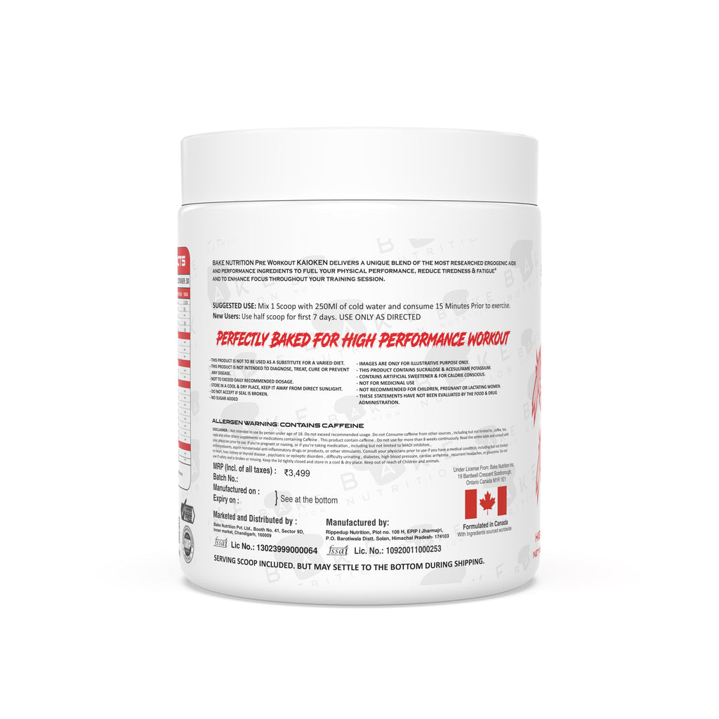 Bake Nutrition KAIOKEN Pre-Workout
