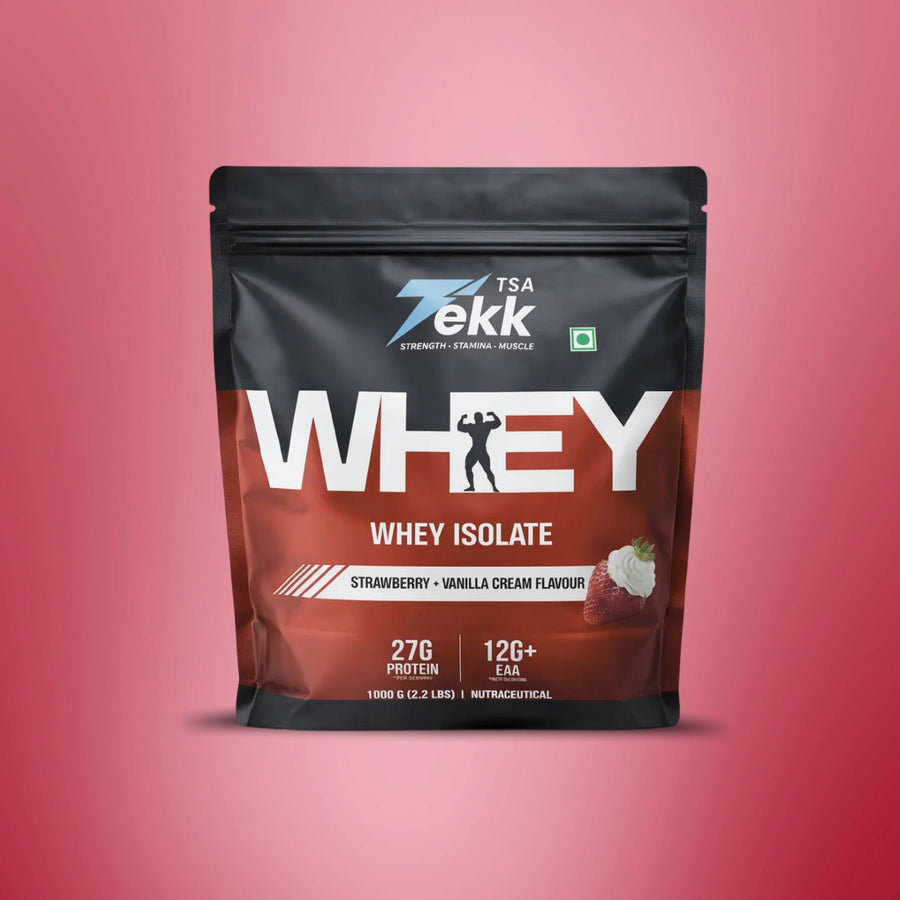 TSA Tekk Strawberry Vanilla Cream Whey Protein Isolate (1kg)