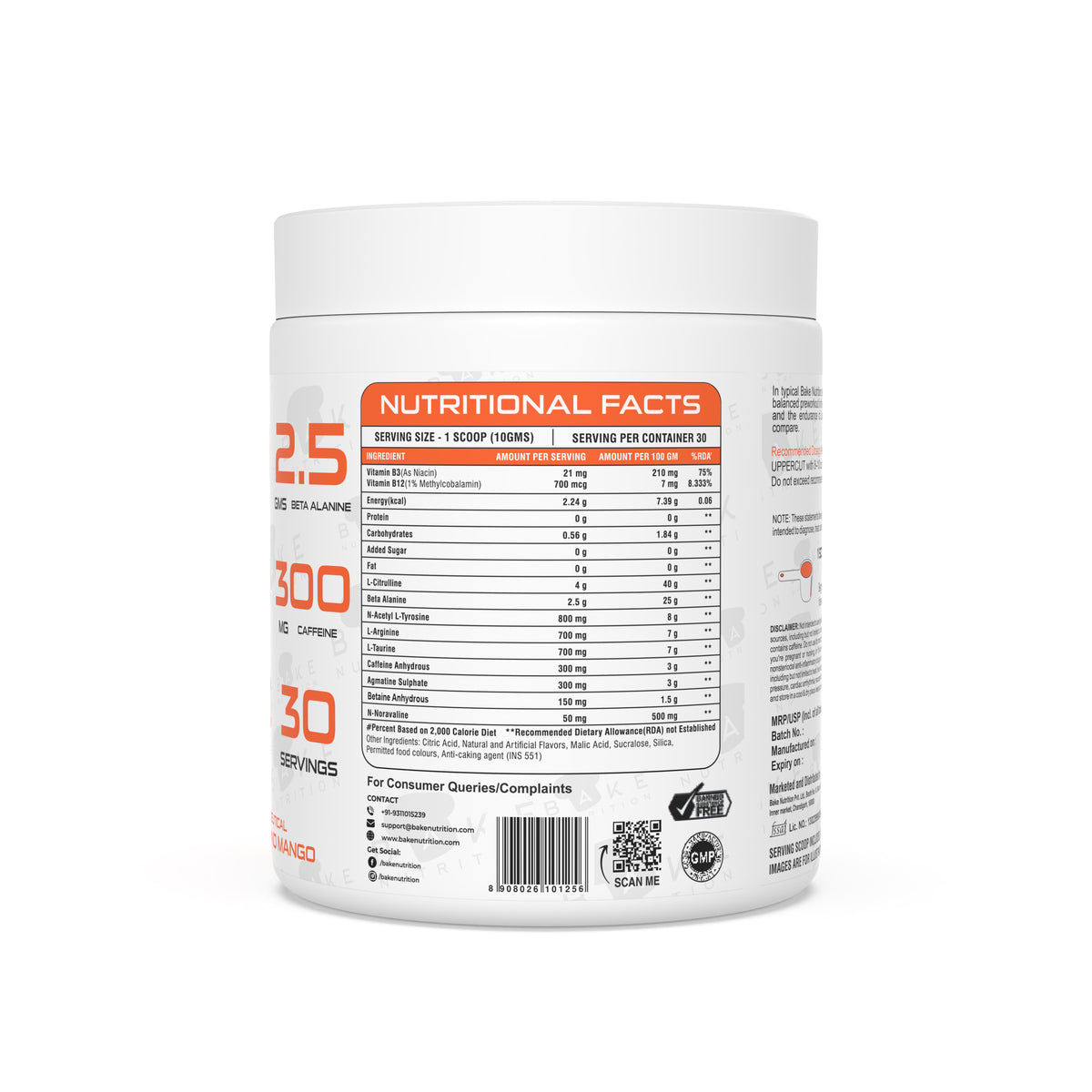 Bake Nutrition Upper Cut Pre-Workout