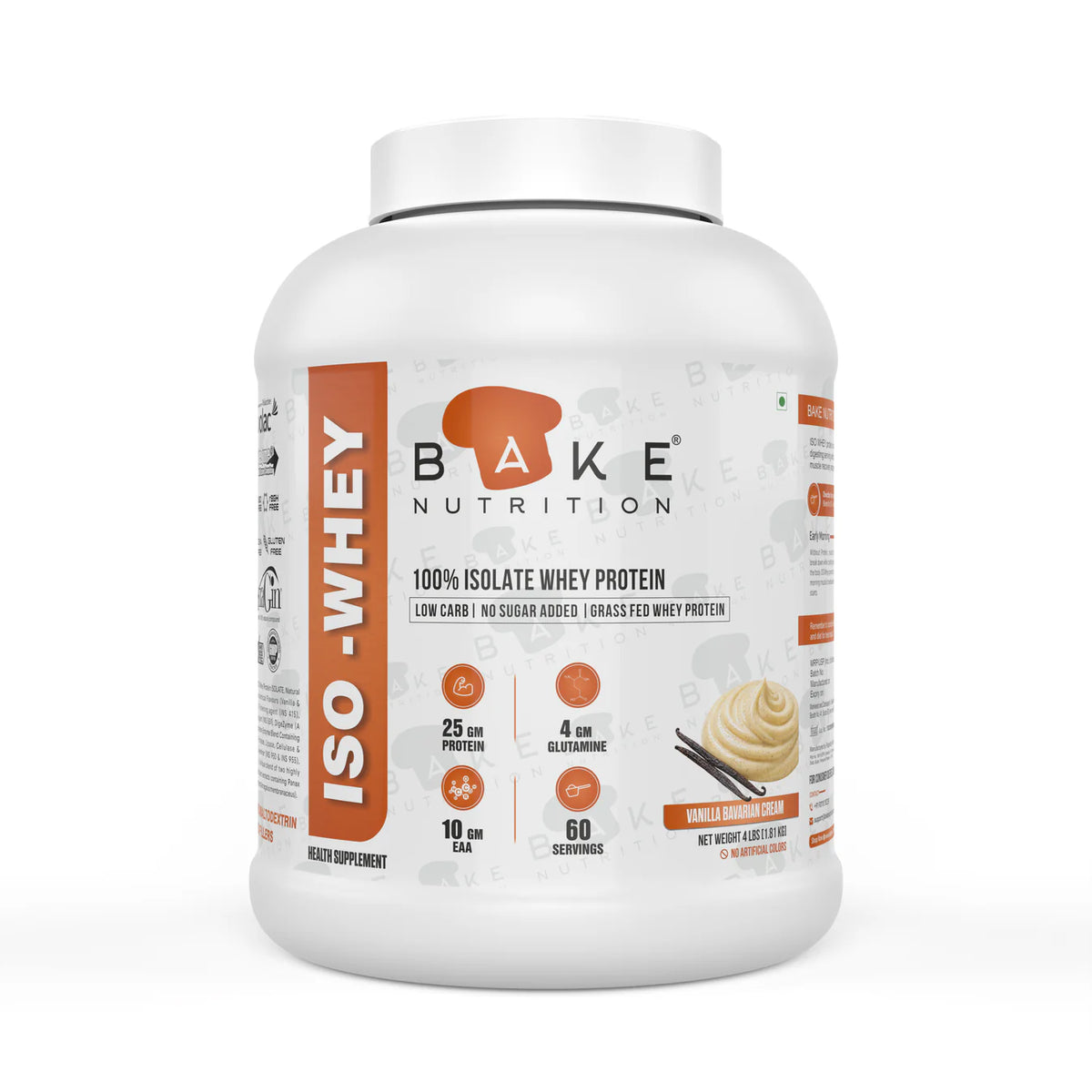 Bake Nutrition Whey Protein Isolate 4lbs