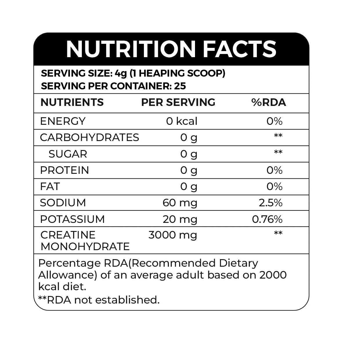 Ripped Up Creatine Monohydrate 250g – product image 4