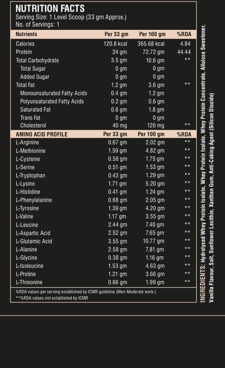 TSA Tekk Muscle Whey Protein Blend – French Vanilla