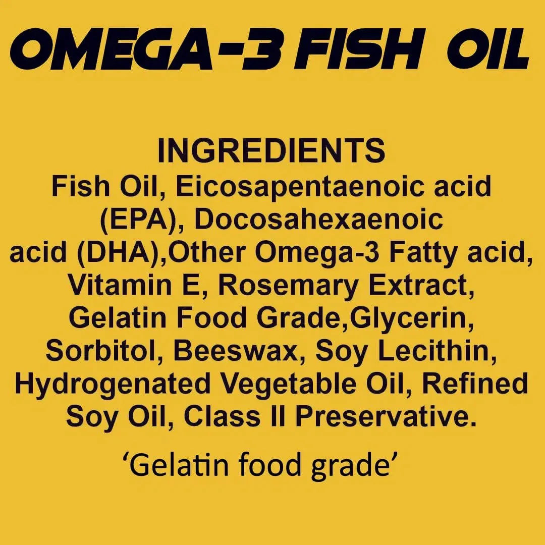 Ripped Up Omega-3 Triple Strength 60 Softgels – product image 3