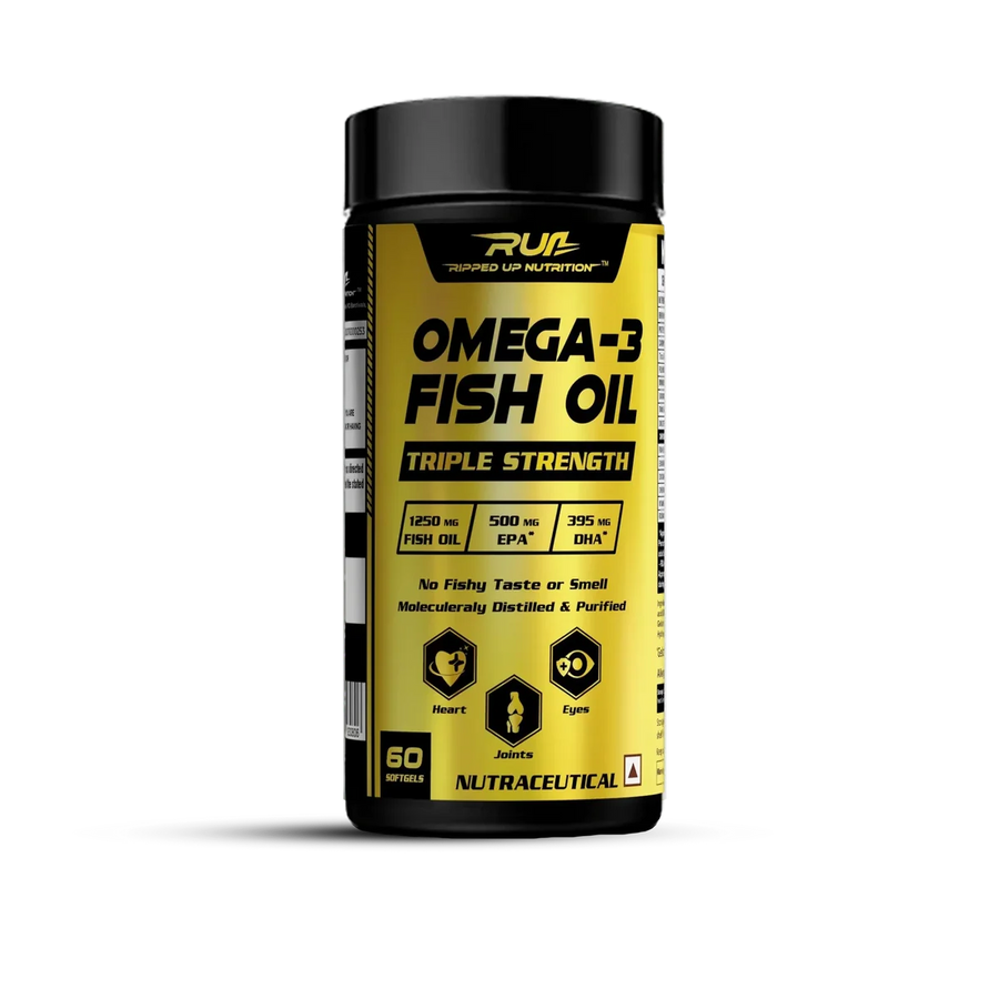 Ripped Up Omega-3 Fish Oil (Triple Strength) – 60 Softgels