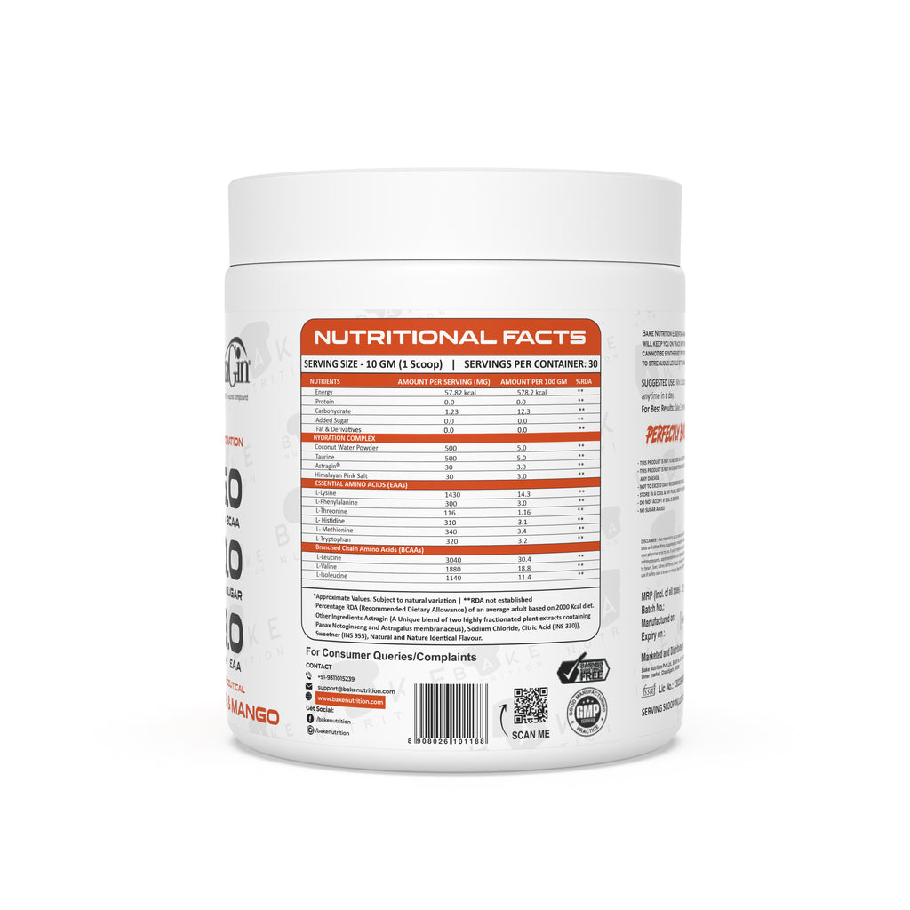 Bake Nutrition EAA & Hydration