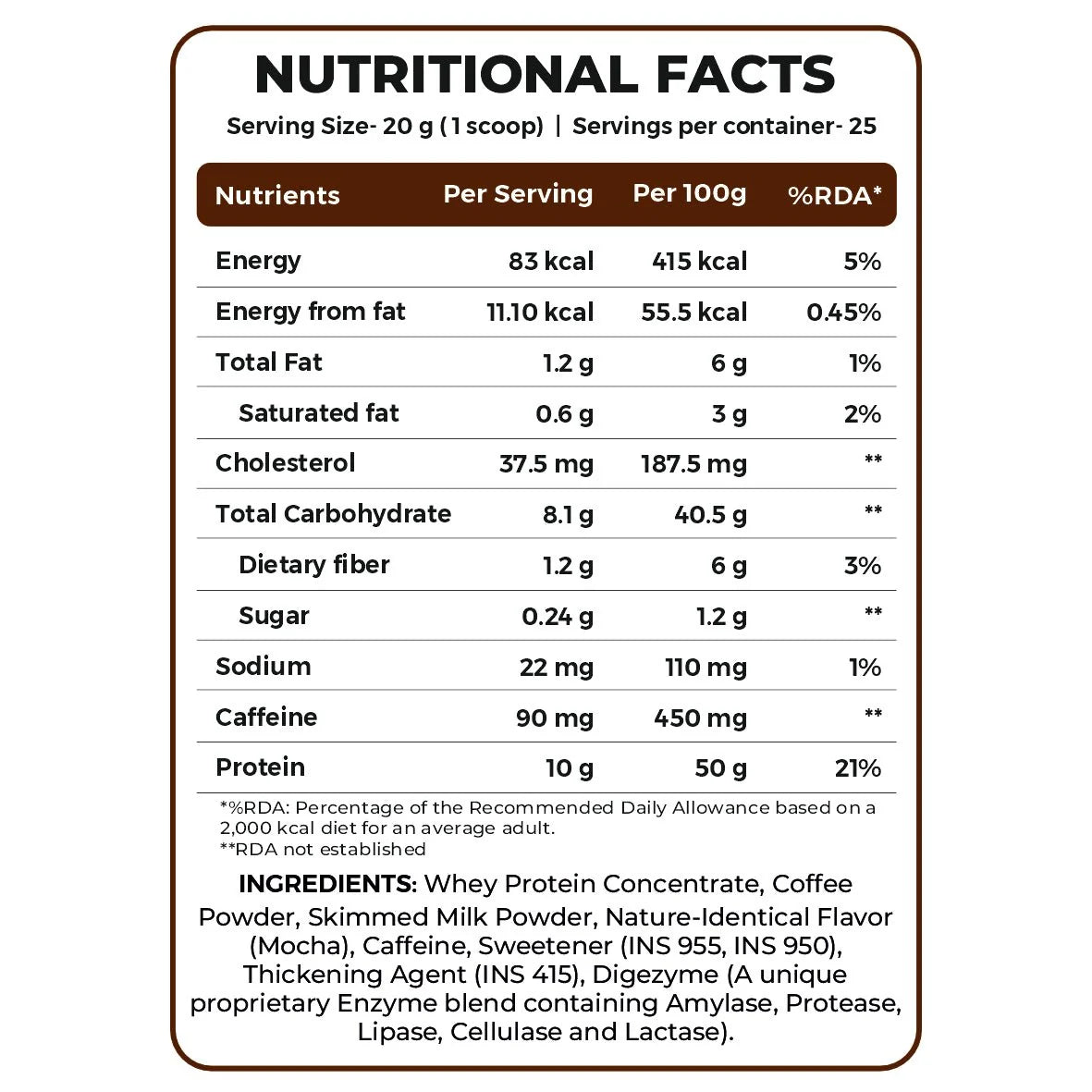 Ripped Up Protein Coffee 500g – product image 3