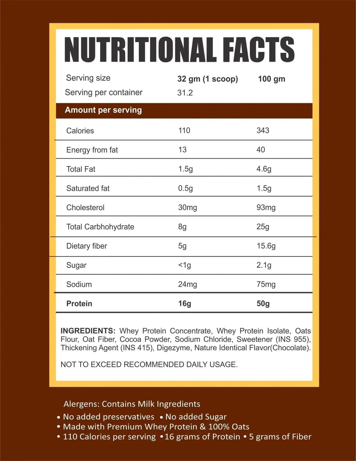 Ripped Up Protein Oats 500g – product image 5